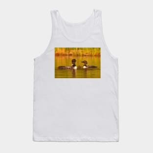 Common loon family portrait Tank Top